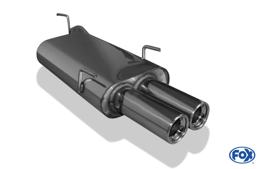 Opel Vectra B - Bj. ab 9/99` Endschalldämpfer Ø55mm - 2x80 Typ 13