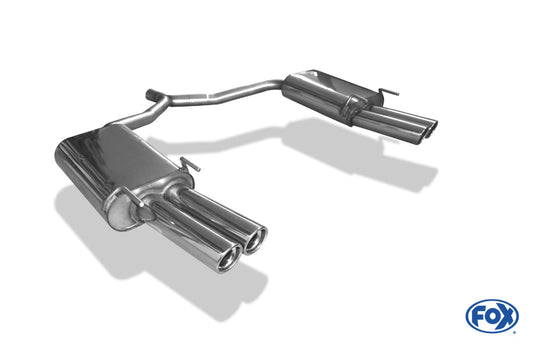 Opel Vectra C GTS Endschalldämpfer rechts/links zweiflutig - 2x76 Typ 17 rechts/links