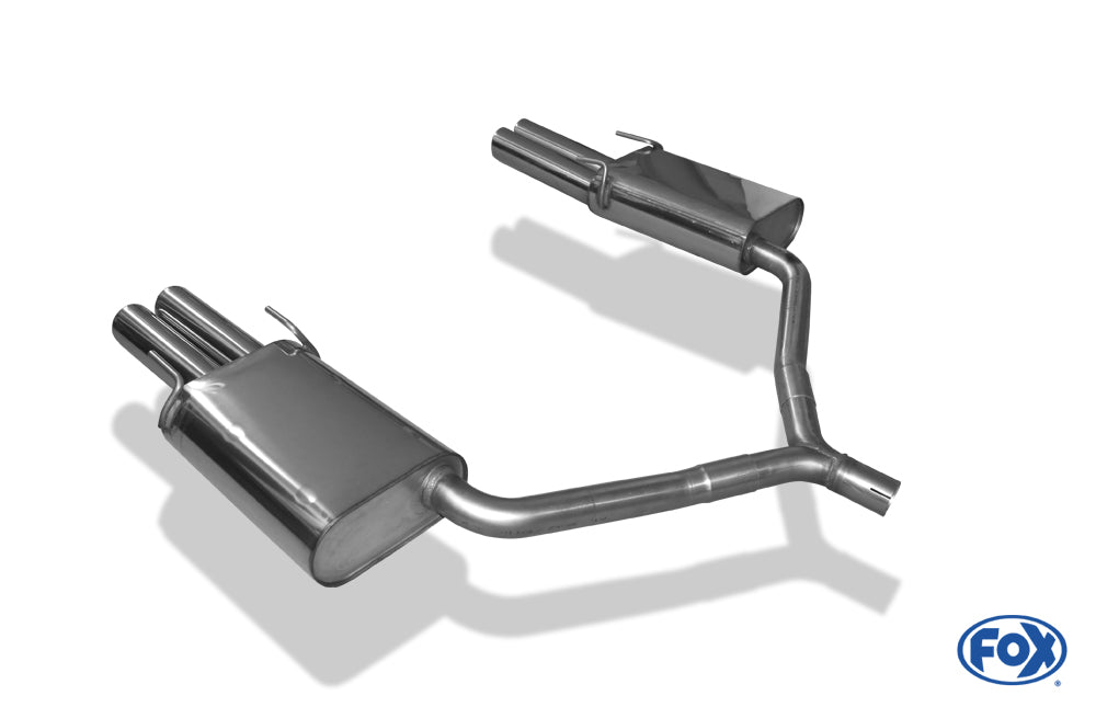 Opel Vectra C GTS Endschalldämpfer rechts/links zweiflutig - 2x76 Typ 17 rechts/links