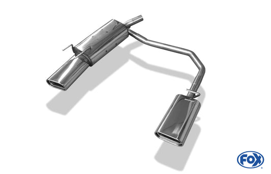 Opel Tigra A Endschalldämpfer Ausgang rechts/links 60mm - 160x80 Typ 53 rechts/links