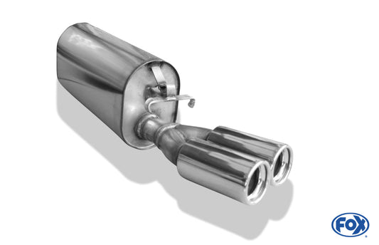 Opel Calibra A/ Calibra A 4x4 Endschalldämpfer Ø50mm - 2x80 Typ 13