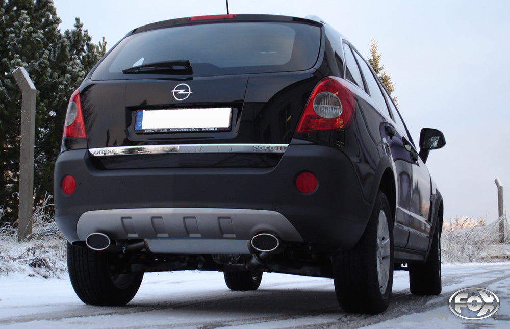 Opel Antara Endschalldämpfer quer Ausgang rechts/links - 140x90 Typ 33 rechts/links