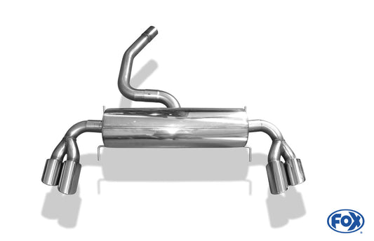 Opel GT Endschalldämpfer quer Ausgang rechts/links - 2x115x85 Typ 38 rechts/links