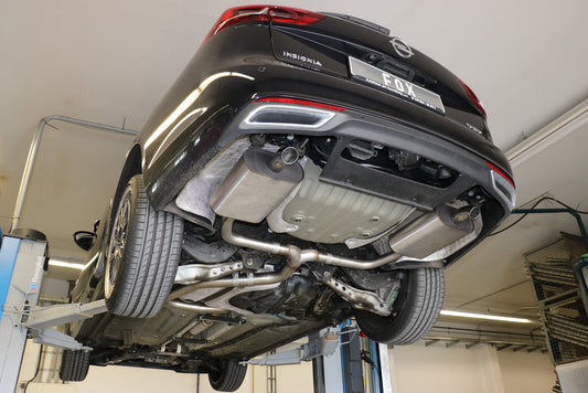 FOX Opel Insignia B - Sports Tourer - Frontantrieb Endschalldämpfer rechts/links - Ausgang der Endrohre in den originalen Ausgängen