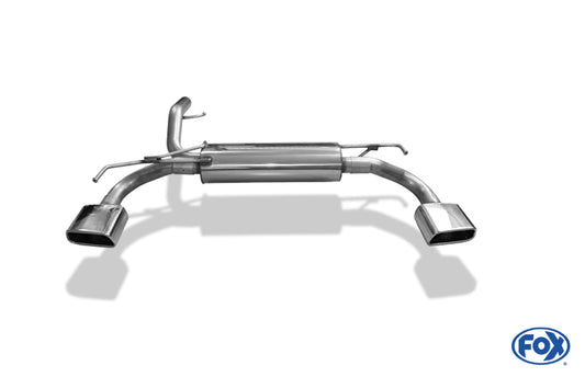 Opel Adam Endschalldämpfer quer Ausgang rechts/links - 145x65 Typ 59 rechts/links