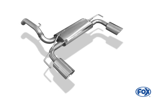 Opel Adam S Endschalldämpfer quer Ausgang rechts/links - 1x100 Typ 25 rechts/links