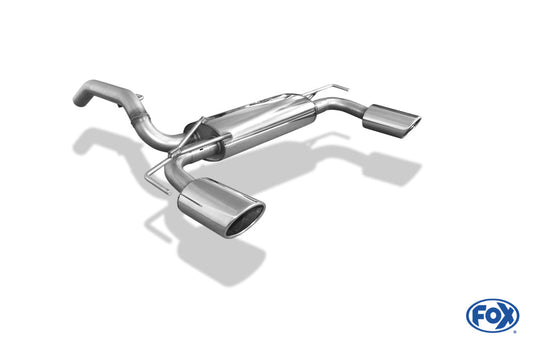 Opel Adam S Endschalldämpfer quer Ausgang rechts/links - 115x85 Typ 44 rechts/links