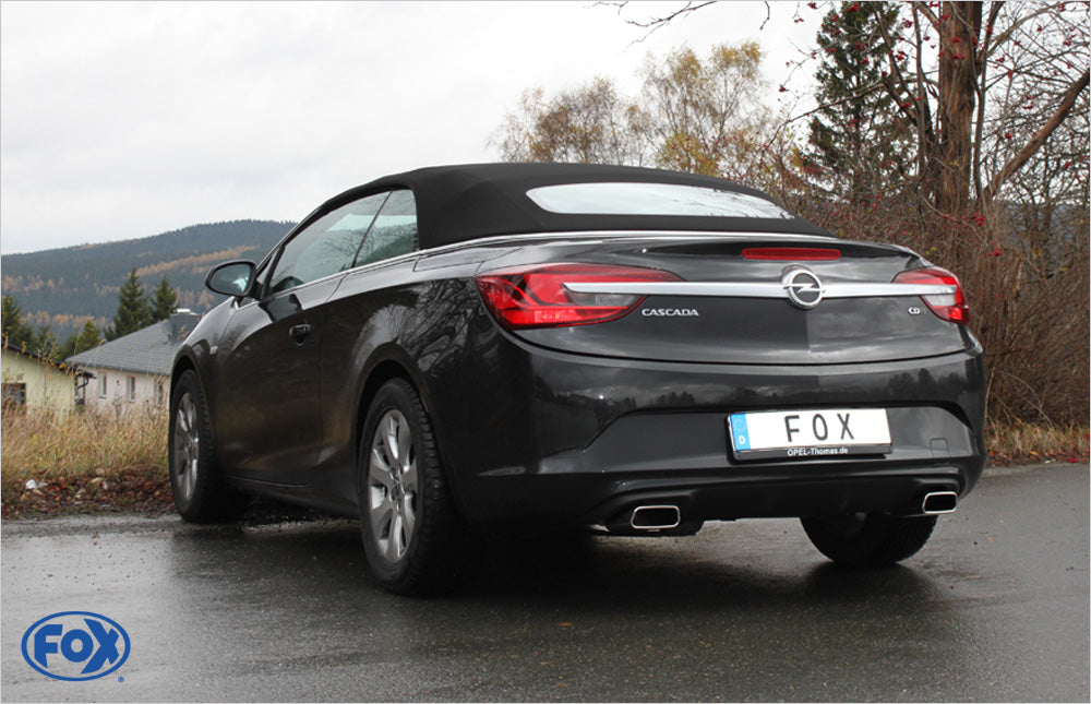 Opel Cascada Endschalldämpfer quer Ausgang rechts/links - 145x65 Typ 59 rechts/links