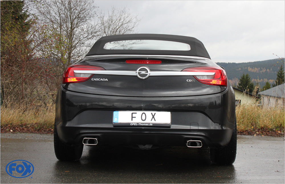 Opel Cascada Endschalldämpfer quer Ausgang rechts/links - 145x65 Typ 59 rechts/links