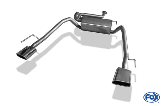 Opel Cascada Endschalldämpfer quer Ausgang rechts/links - 145x65 Typ 59 rechts/links