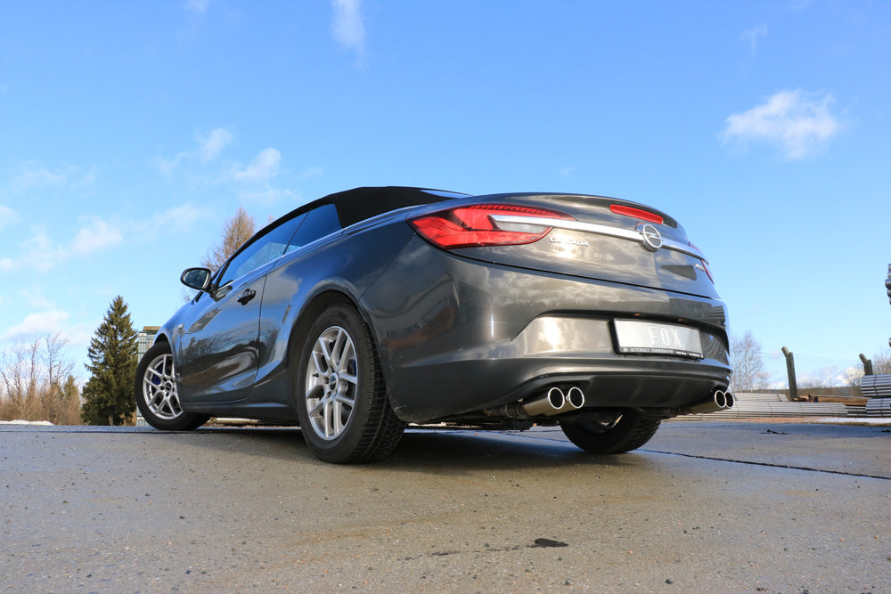 Opel Cascada Endschalldämpfer quer Ausgang rechts/links - 2x76 Typ 12 rechts/links