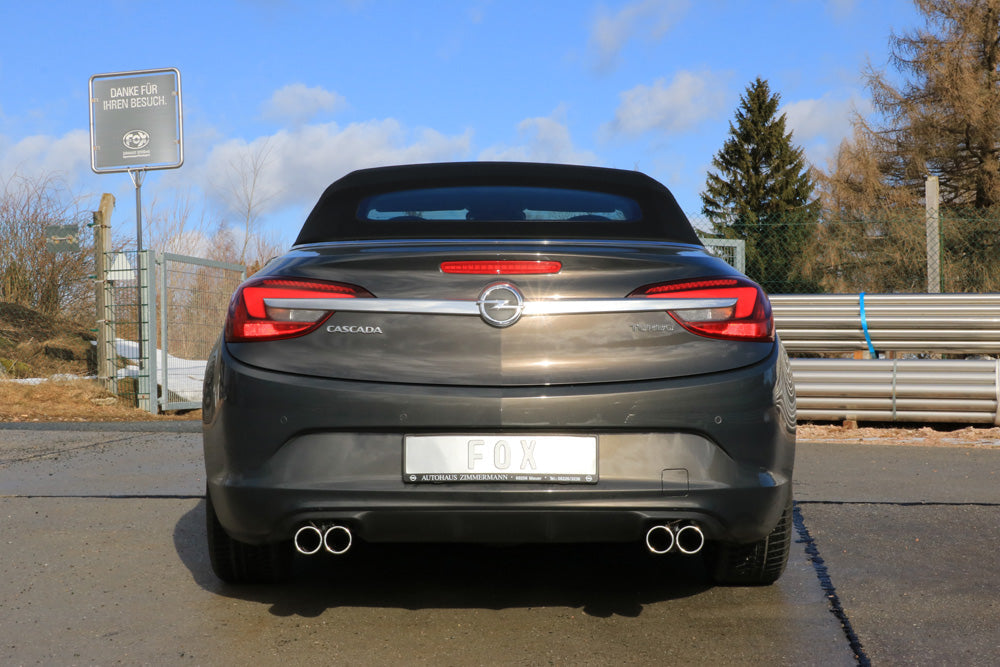 Opel Cascada Endschalldämpfer quer Ausgang rechts/links - 2x76 Typ 12 rechts/links