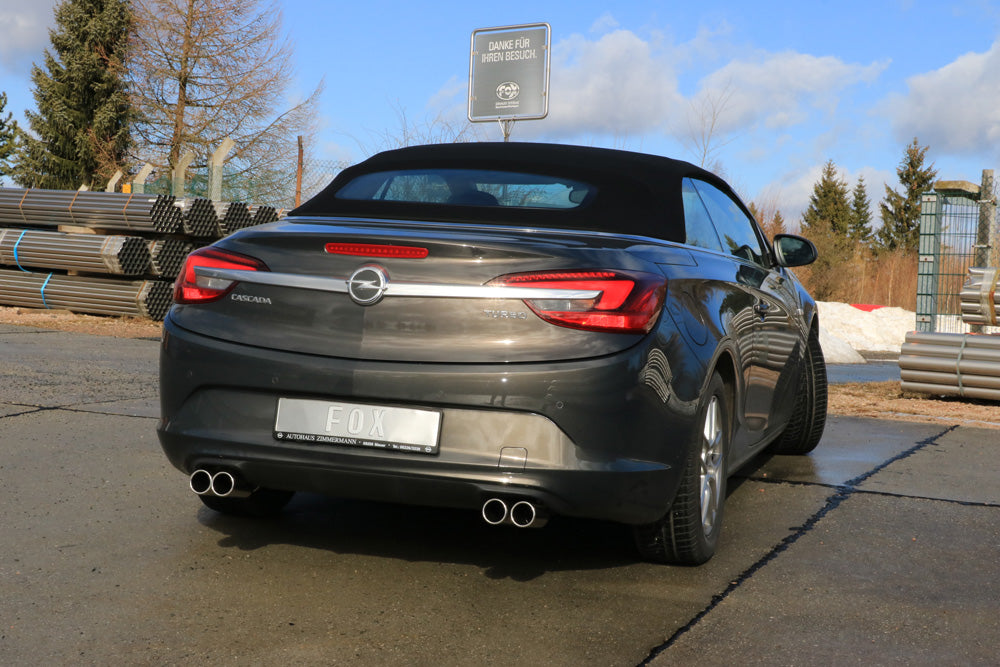 Opel Cascada Endschalldämpfer quer Ausgang rechts/links - 2x76 Typ 12 rechts/links