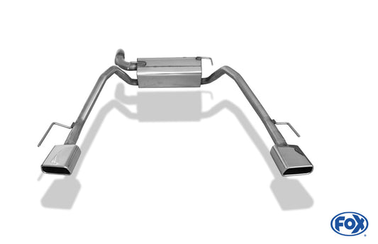 Opel Cascada Endschalldämpfer quer Ausgang rechts/links - 145x65 Typ 59 rechts/links