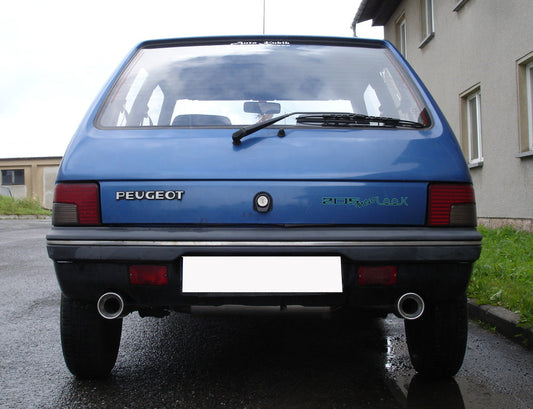 Peugeot 205 Endschalldämpfer quer Ausgang rechts/links - 1x90 Typ 13 rechts/links