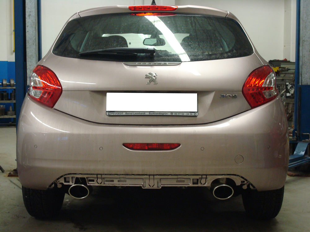 Peugeot 207/ 207 SW/ 208 Endschalldämpfer Ausgang rechts/links - 115x85 Typ 32 rechts/links
