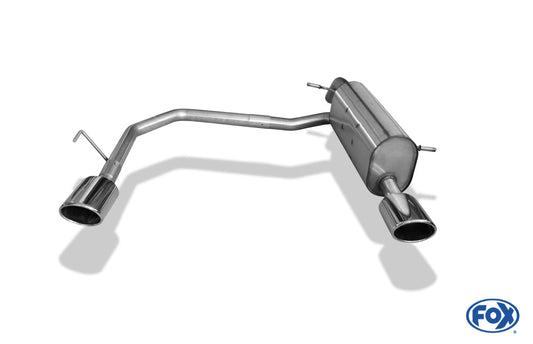Peugeot 207/ 207 SW/ 208 Endschalldämpfer Ausgang rechts/links - 115x85 Typ 32 rechts/links