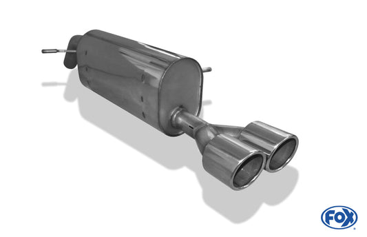 Peugeot 207 SW RC Endschalldämpfer einseitig - 2x100 Typ 16