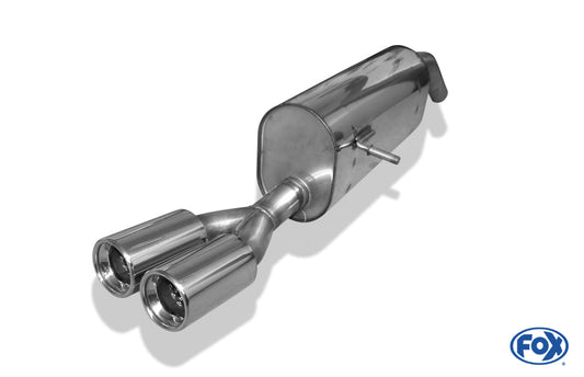 Peugeot 207 SW Endschalldämpfer einseitig - 2x80 Typ 13