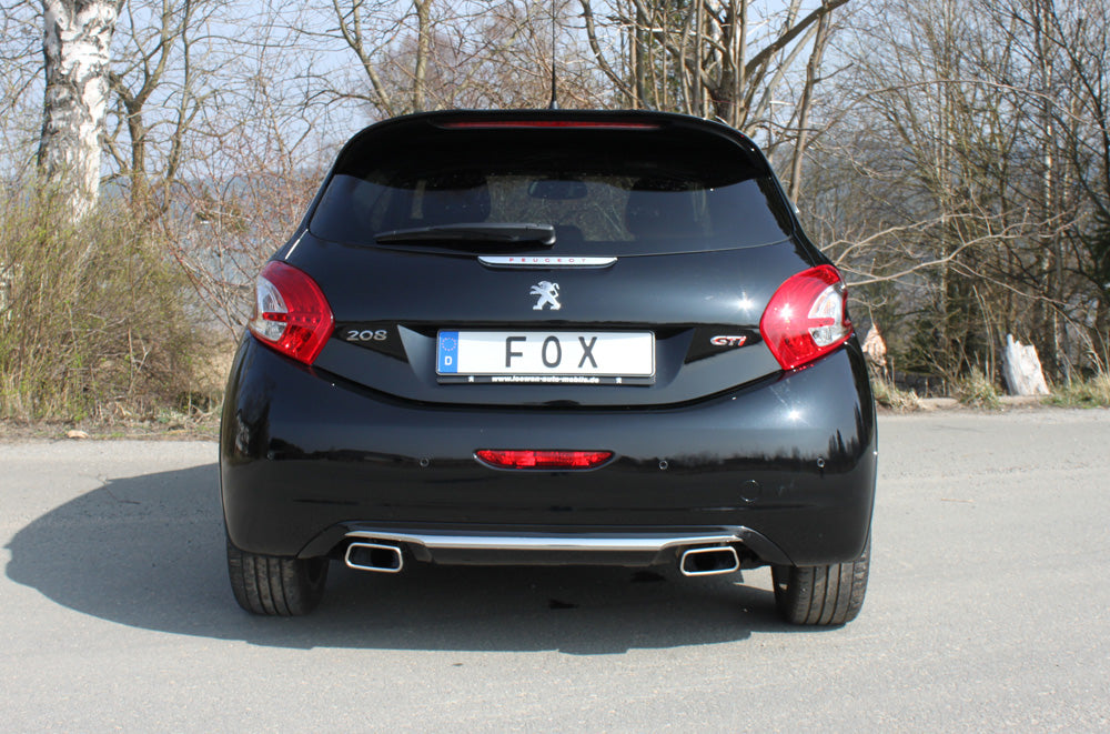 Peugeot 208 GTI Endschalldämpfer Ausgang rechts/links - 145x65 Typ 59 rechts/links