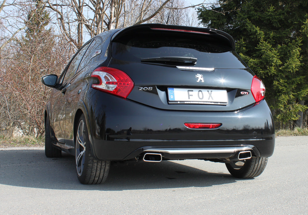 Peugeot 208 GTI Endschalldämpfer Ausgang rechts/links - 145x65 Typ 59 rechts/links