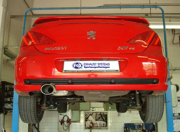Peugeot 307cc Endschalldämpfer - 129x106 Typ 32