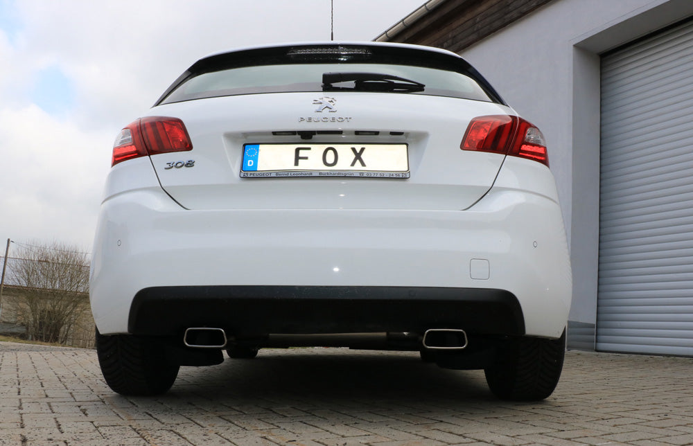 Peugeot 308 II Endschalldämpfer Ausgang rechts/links - 145x65 Typ 59 rechts/links