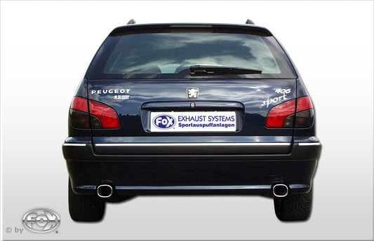 Peugeot 406 Break Endschalldämpfer Ausgang rechts/links - 93x79 Typ 71 rechts/links