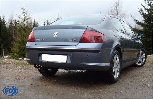 Peugeot 407 - 2,0l 16V Endschalldämpfer - 2x106x71 Typ 33