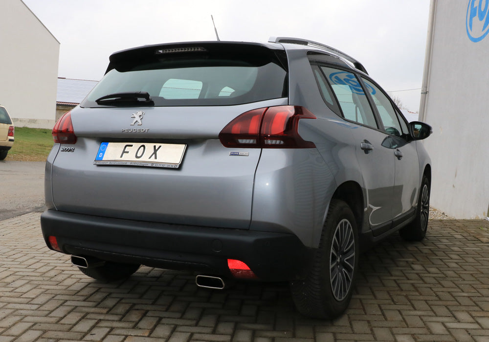 Peugeot 2008 Endschalldämpfer Ausgang rechts/links - 145x65 Typ 59 rechts/links