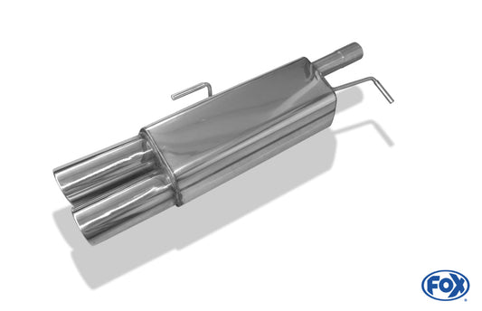 Peugeot RCZ Endschalldämpfer einseitig - 2x100 Typ 16