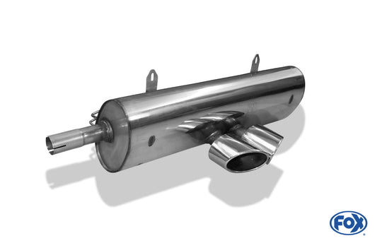 Porsche Boxster Typ 986 Endschalldämpfer mittig - 2x115x85 Typ 38 mittig