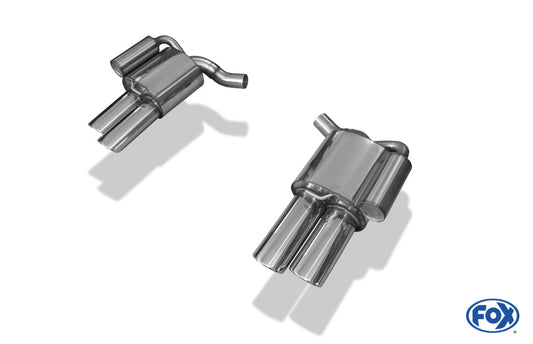 Porsche Panamera 3,6l Endschalldämpfer rechts/links - 2x115x85 Typ 44 rechts/links