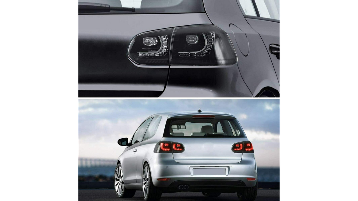 LED-Rückleuchten VW Golf 6 VI Schwarz Dynamische Blinker TLIWW0011