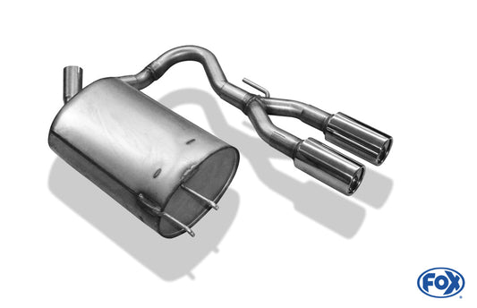 Renault Twingo C06 Endschalldämpfer Ausgang mittig - 2x76 Typ 13