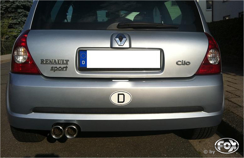 Renault Clio II B Endschalldämpfer - 2x80 Typ 13