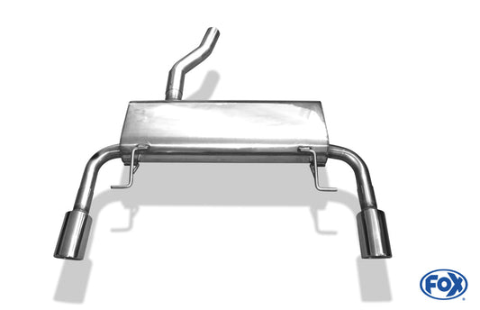 Renault Clio III B Sport Endschalldämpfer quer Ausgang rechts/links - 1x90 Typ 17 rechts/links