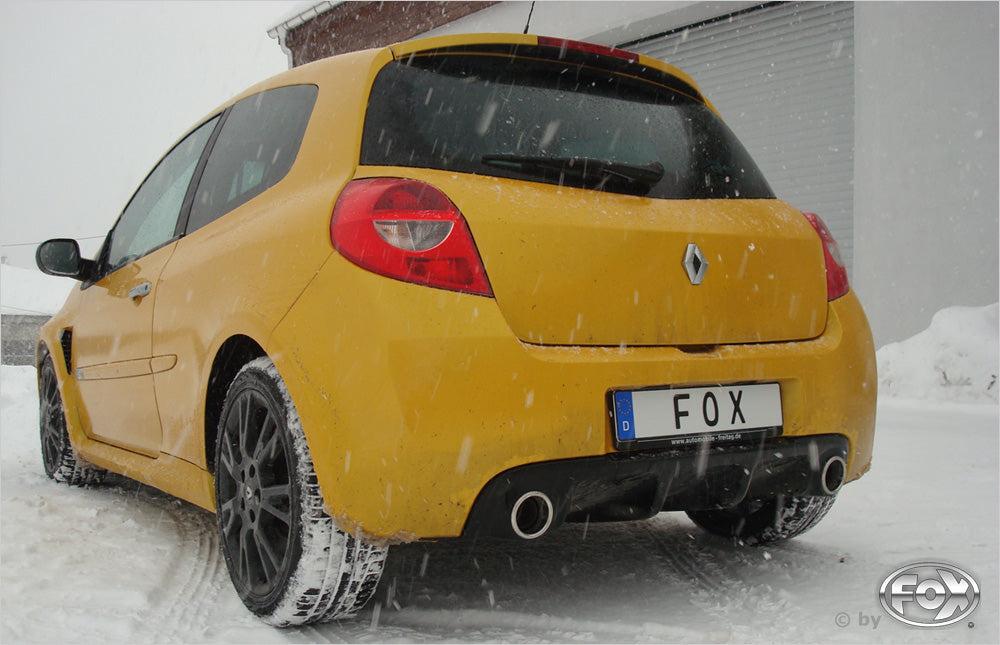 Renault Clio III B Sport Facelift Endschalldämpfer quer Ausgang rechts/links - 1x50 Typ 10 rechts/links (es werden die originalen Endrohre verwendet)