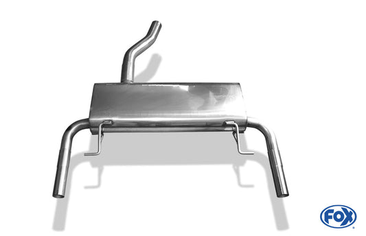 Renault Clio III B Sport Facelift Endschalldämpfer quer Ausgang rechts/links - 1x50 Typ 10 rechts/links (es werden die originalen Endrohre verwendet)