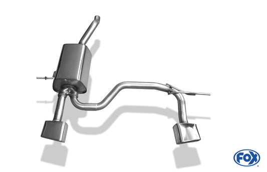 Renault Clio IV Endschalldämpfer Ausgang rechts/links - 145x65 Typ 59 rechts/links