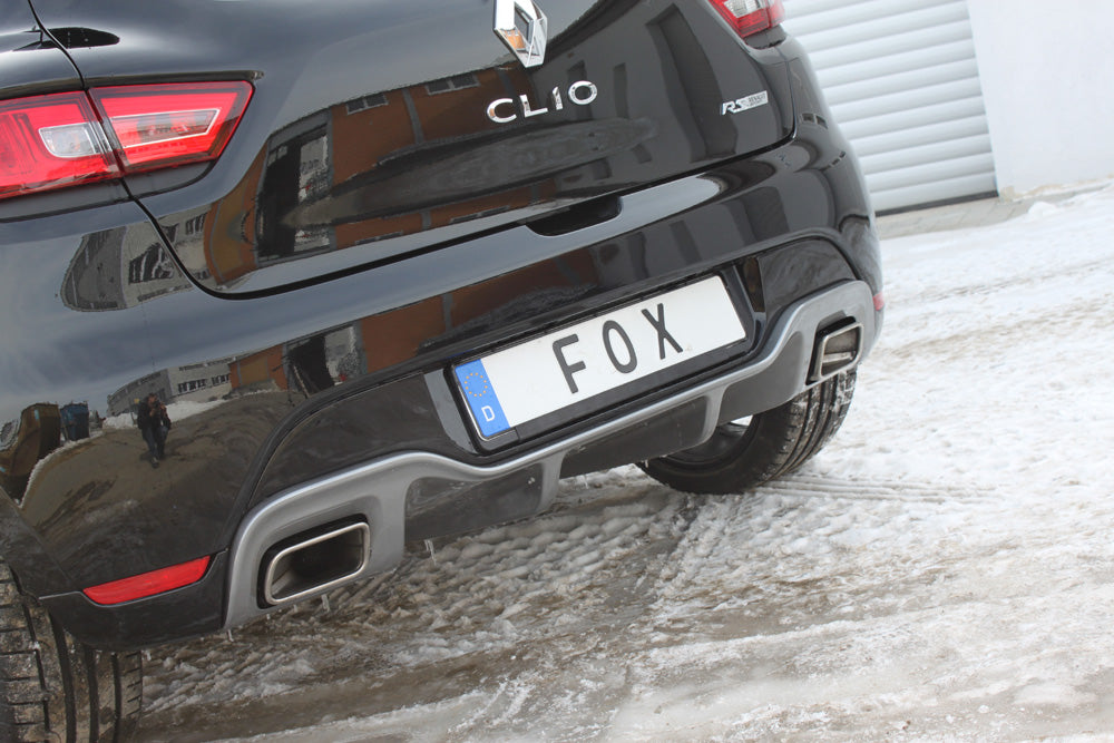 Renault Clio IV RS Endschalldämpfer quer Ausgang rechts/links - 1x50 rechts/links für Serienschürze (Endrohre nicht sichtbar)