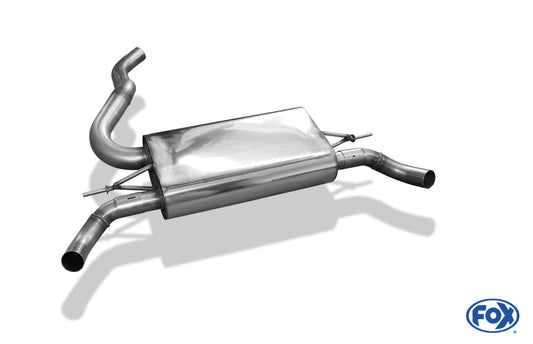 Renault Clio IV RS Endschalldämpfer quer Ausgang rechts/links - 1x50 rechts/links für Serienschürze (Endrohre nicht sichtbar)