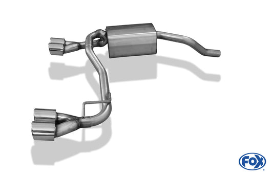 Renault Clio IV GT Endschalldämpfer Ausgang rechts/links - 2x76 Typ 16 rechts/links