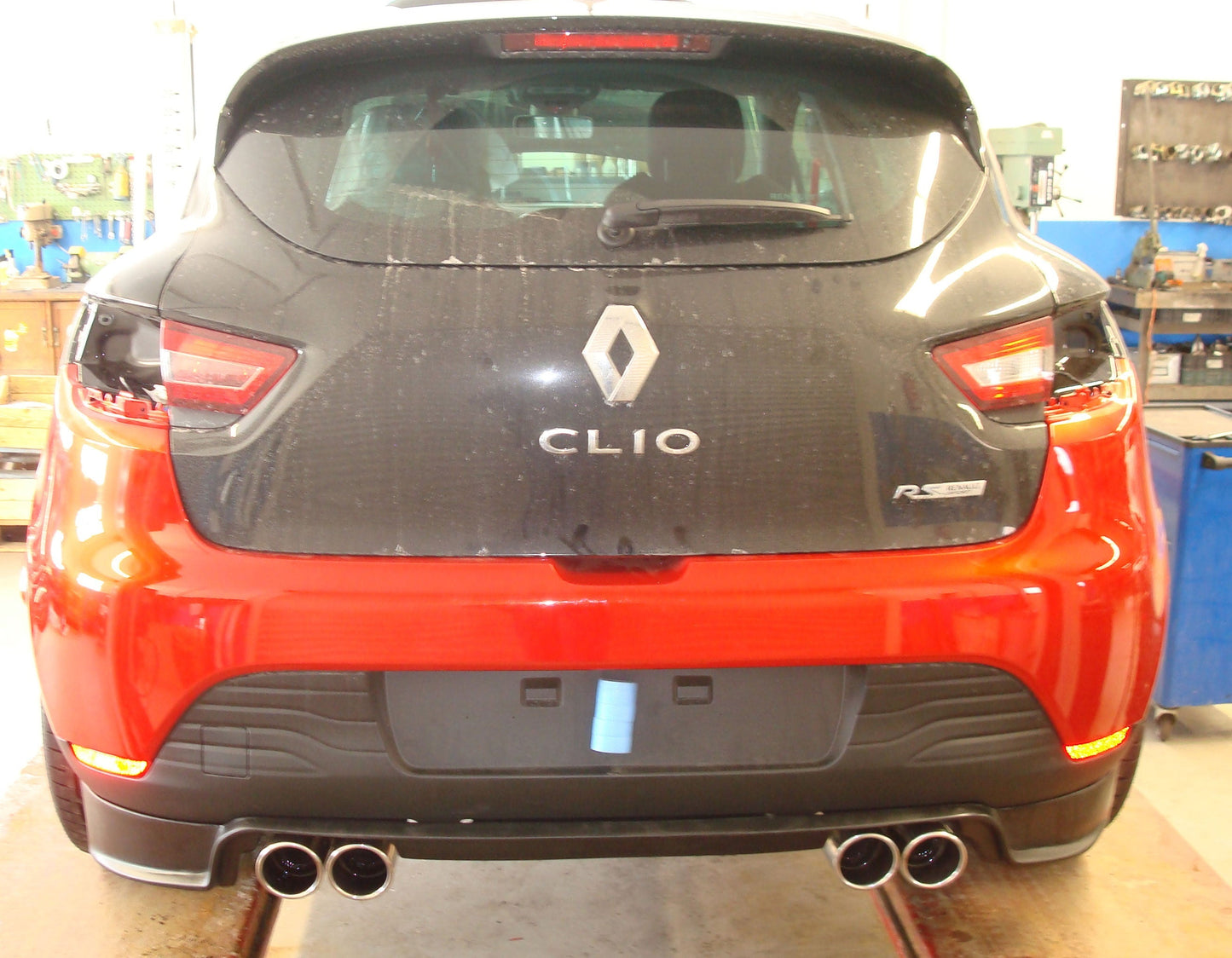 FOX Renault Clio IV RS für Elia Stoßstange Endschalldämpfer quer Ausgang rechts/links - 2x90 rechts/links Typ 16 rechts/links