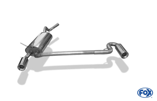 Renault Megane I - Typ BA/ EA/ JA Endschalldämpfer Ausgang rechts/links - 1x90 typ 13 rechts/links