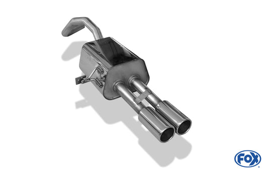 Renault Megane III Schrägheck/ Coupe Endschalldämpfer - 2x80 Typ 12