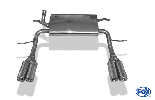 Renault Laguna II B74 - Limousine Endschalldämpfer Ausgang rechts/links - 2x80 Typ 13 rechts/links