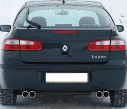 Renault Laguna II B74 - Limousine Endschalldämpfer Ausgang rechts/links - 2x80 Typ 13 rechts/links