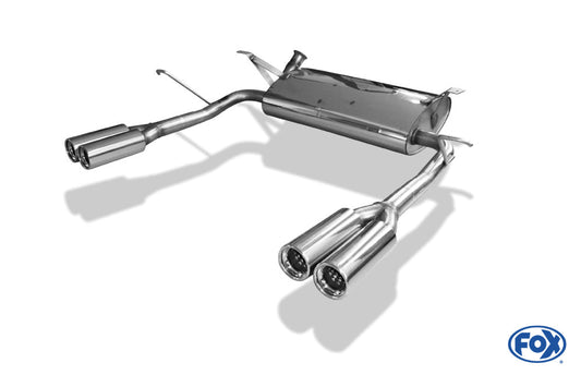 Renault Laguna II K74 - Grandtour Endschalldämpfer Ausgang rechts/links - 2x80 Typ 13 rechts/links