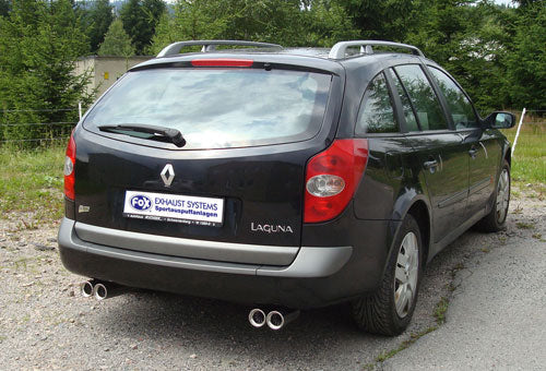 Renault Laguna II K74 - Grandtour Endschalldämpfer Ausgang rechts/links - 2x80 Typ 13 rechts/links